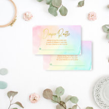 Pastel regenboog ombre baby shower luier loterij