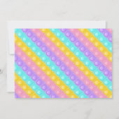Pastel Regenboog Pop Het Fidget Speelgoed Verjaard Kaart (Achterkant)