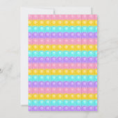 Pastel Regenboog Pop Het Fidget Speelgoed Verjaard Kaart (Achterkant)