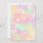 Pastel Regenboog Pop op over Pop het Meisjes Verja Kaart (Achterkant)