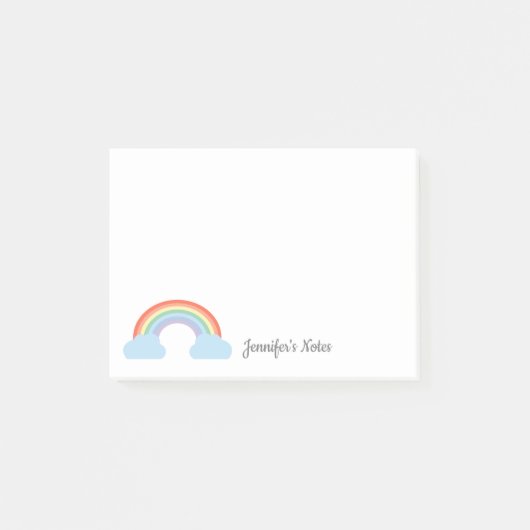 Pastel Regenboog Post-it® Notes (Voorkant)