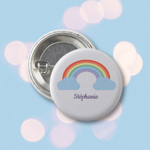 Pastel Regenboog Ronde Button 3,2 Cm