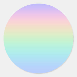 Pastel regenboog ronde sticker