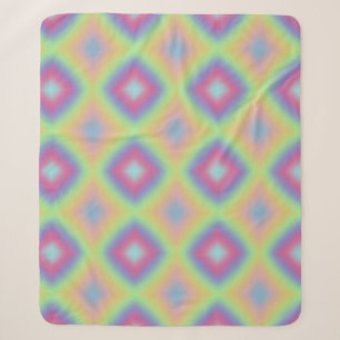 Pastel Regenboog Sherpa Deken