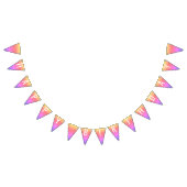 Pastel Regenboog Sparkle Glitter Design Customize Vlaggetjes (Alle)