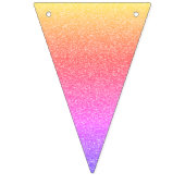 Pastel Regenboog Sparkle Glitter Design Customize Vlaggetjes (Eerste vlag)