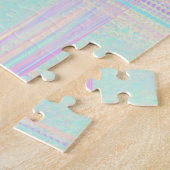 Pastel Regenboog Sparkle Holographic Legpuzzel (Zijkant)