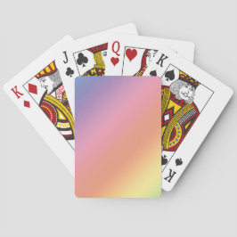 Pastel Regenboog Speelkaarten