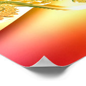 Pastel Regenboog Spiraal Poster (Hoek)