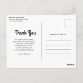 Pastel regenboog spiraal Snoep dank u Briefkaart (Achterkant)