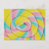 Pastel regenboog spiraal Snoep foto Briefkaart (Voorkant)