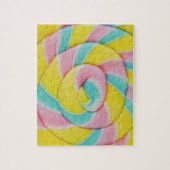 Pastel regenboog spiraal Snoep foto Legpuzzel (Verticaal)