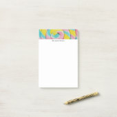 Pastel regenboog spiraal Snoep foto Post-it® Notes (Op bureau)