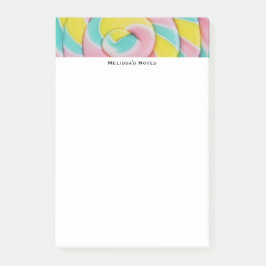 Pastel regenboog spiraal Snoep foto Post-it® Notes