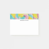 Pastel regenboog spiraal Snoep foto Post-it® Notes (Voorkant)