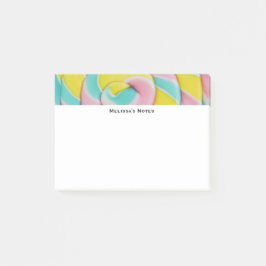 Pastel regenboog spiraal Snoep foto Post-it® Notes