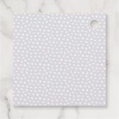 Pastel regenboog strepen dank je naam bedankjes labels (Achterkant)