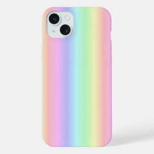 Pastel Regenboog Strepen - patroon iPhone 15 Plus Case