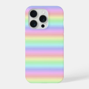 Pastel Regenboog Strepen - patroon iPhone 15 Pro Case