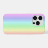 Pastel Regenboog Strepen - Patroon iPhone Hoesje (Achterkant horizontaal)