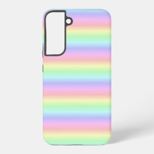 Pastel Regenboog Strepen - patroon Samsung Galaxy Hoesje