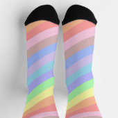 Pastel Regenboog Strepen Sokken (Top)