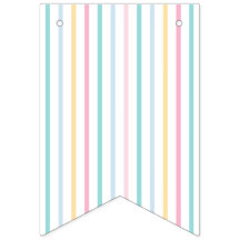 Pastel Regenboog Stripe Banner