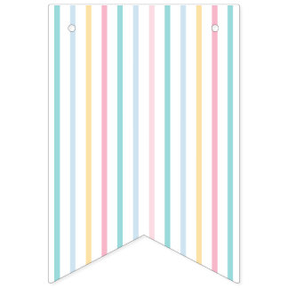 Pastel Regenboog Stripe Banner