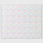 Pastel Regenboog Strooikaasjes Leuk Cadeaupapier (Vlak)