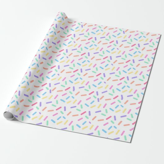 Pastel Regenboog Strooikaasjes Leuk Cadeaupapier (Uitgerold)