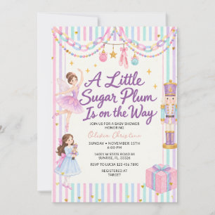 Pastel Regenboog Suikerpruim Notenkraker Baby Show Kaart
