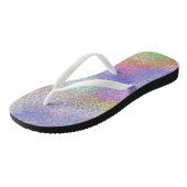 Pastel Regenboog Teenslippers (Schuin)