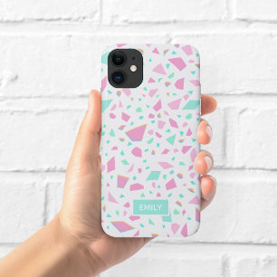 Pastel Regenboog Terrazzo Hoesje