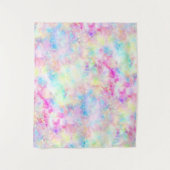 Pastel Regenboog Tie Dye Fotografie Achtergrond Wandkleed (Voorkant)