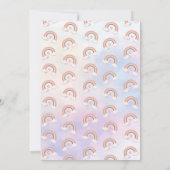 Pastel Regenboog Tie Dye Verjaardag Kaart (Achterkant)