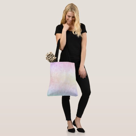 Pastel Regenboog Tote Bag (Op model)