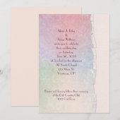 pastel regenboog trouwrand gescheurd kaart (Voorkant / Achterkant)