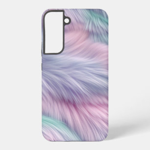 Pastel Regenboog Vacht Samsung Galaxy Hoesje