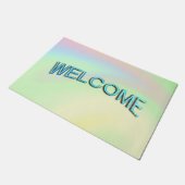Pastel Regenboog van Kleur Deurmat (Schuin)