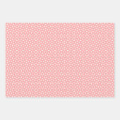 Pastel regenboog veer roze set van 3 inpakpapier vel (Voorkant 2)