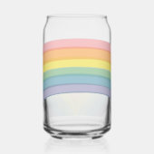 Pastel Regenboog Verjaardagsfeest Blikvorm Glas (Links)