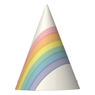 Pastel Regenboog Verjaardagsfeest Feesthoedjes