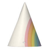 Pastel Regenboog Verjaardagsfeest Feesthoedjes (Links)