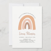 Pastel Regenboog Verjaardagsfeest Kaart (Voorkant)
