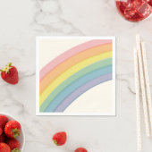 Pastel Regenboog Verjaardagsfeest Servet (Insitu)