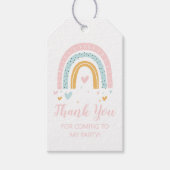 Pastel Regenboog Verjaardagsfeestje Bedankt Favor  Cadeaulabel (Voorkant)