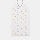 Pastel Regenboog Verjaardagsfeestje Bedankt Favor  Cadeaulabel (Achterkant)