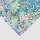 Pastel Regenboog Vis & Zee Schildpadden Decoupage Tissuepapier (Detail)