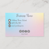 Pastel Regenboog Visitekaartje (Achterkant)