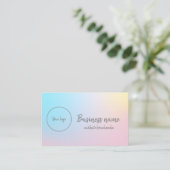 Pastel Regenboog Visitekaartje (Staand voorkant)